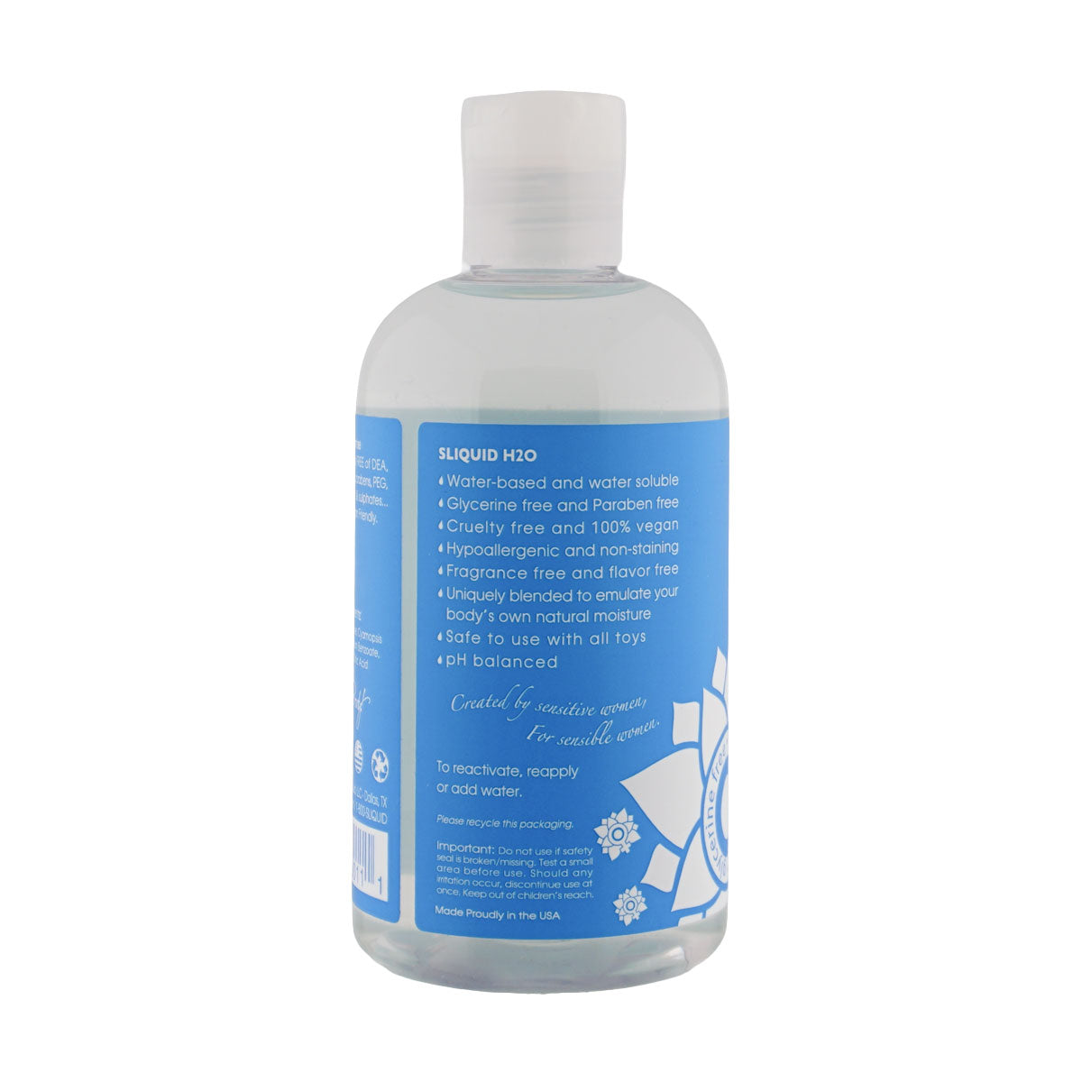 Sliquid Naturals H2O Water-Based Lubricant – 8.5 oz