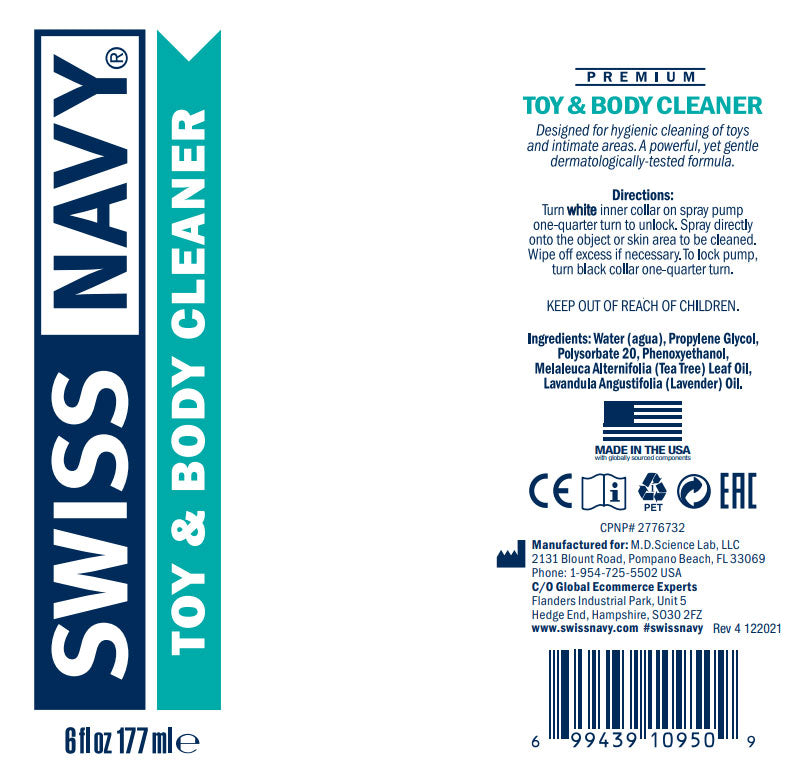 Swiss Navy Toy & Body Cleaner – 6 oz