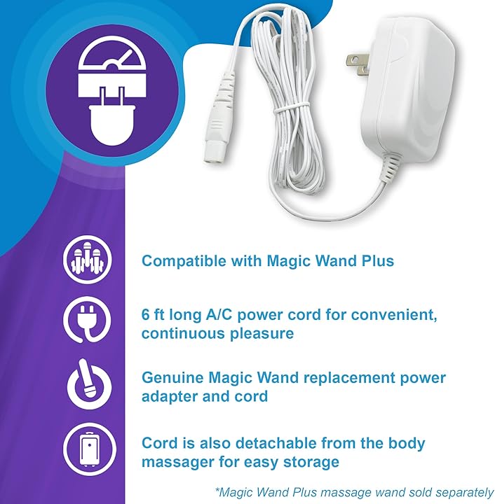 Replacement Charger for Magic Wand Plus HV-265 Personal Massager