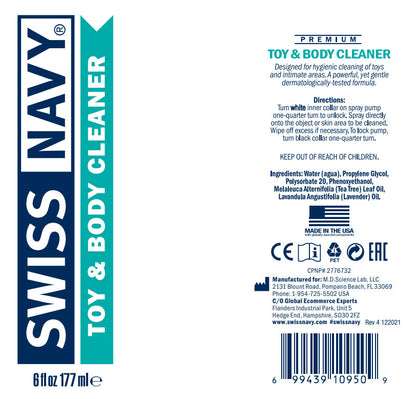 Swiss Navy Toy & Body Cleaner – 6 oz